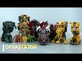 【Stop Motion】DEVASTATOR Combined! Devil Saviour Movie Constructicons Robot Toys (COMPLETE!)