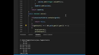 Solve Peg Solitaire/Brainvita using recursion in Java with dynamic programming