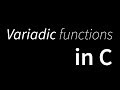 How to write C functions with variable argument lists.