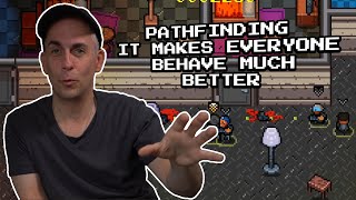 Simple pathfinding code enhances the gameplay