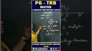 PG TRB - MATHS - 1 MINUTE IMPORTANT TOPICS