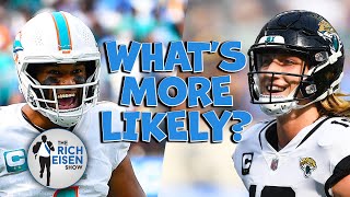 What’s More Likely: Rich Eisen & Tom Pelissero Talk Tua, Lions, Jets, Bears, Colts, Jaguars & More
