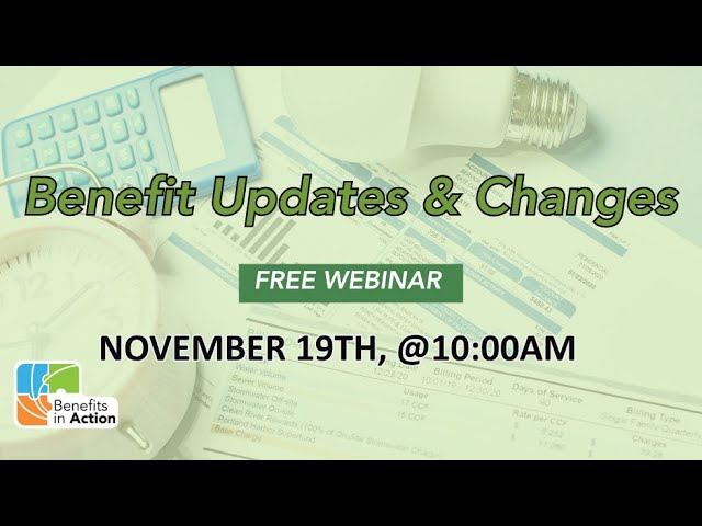 Benefit Updates Changes Webinar 11 19 2025