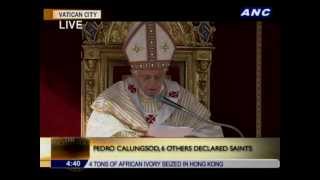 Pope Benedict XVI on St. Pedro Calungsod