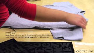 SEI Iron On Transfer Tutorial: Flocked Alphabet Transfer