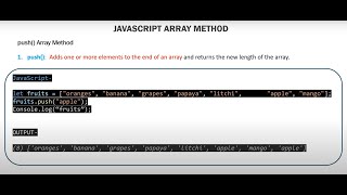 Mastering the JavaScript Array Push Method | Add Elements to Arrays Like a Pro