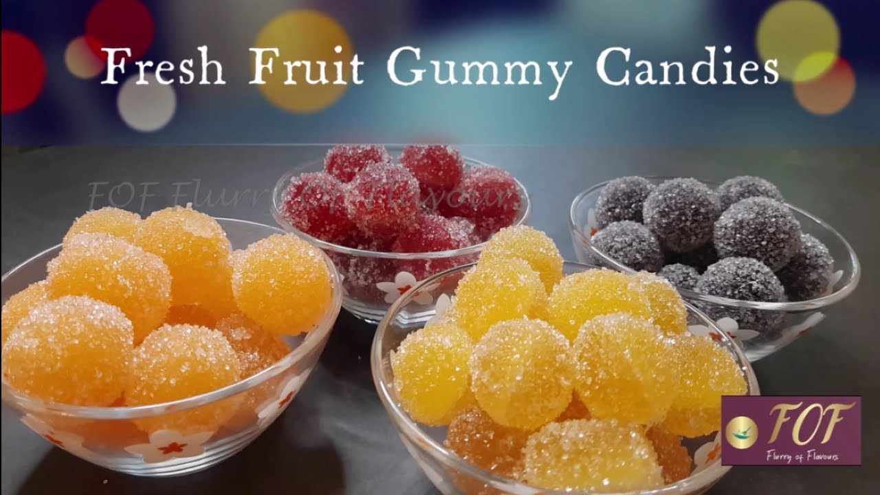 How To Make Gummy Candies Using Fresh Fruits | Jujubes Recipe | Real ...