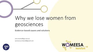 Erin Martin: Why we lose women from geoscience
