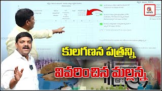 Mallanna Explains the Caste Census Document | QnewsHD