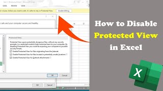 How to Disable Protected View in Excel (Step-by-Step Guide) | Excel Tech & Tricks