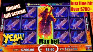 Max bet 4 machines. Massive line hit Shenlong Unleashed Thunder Empire New Grand Star Genghis Khan