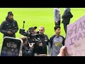 spurs open training 15.02.24 손흥민과 함께 인사하는 포스테코글루 감독