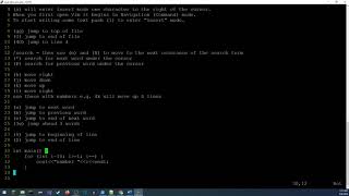 CS 368 C++ for Java Programmers: Homework 1 Intro to Vim