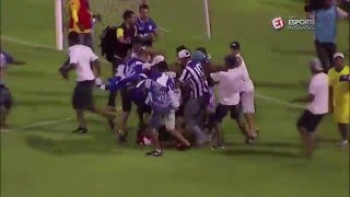 Two supporters in serious condition after mass brawl at Alagoas State Championship final