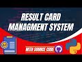 Python Projects: Result Card Management System Project Tutorial in Python Tkinter