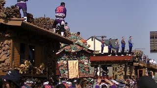 2018鹿沼　春の彫刻屋台祭　屋台一斉きりん　Spring sculpture \