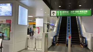 【東芝】3X エスカレーター　飯山駅　北陸新幹線 3X escalator Iiyama station Hokuriku bullet train line Nagano Japan