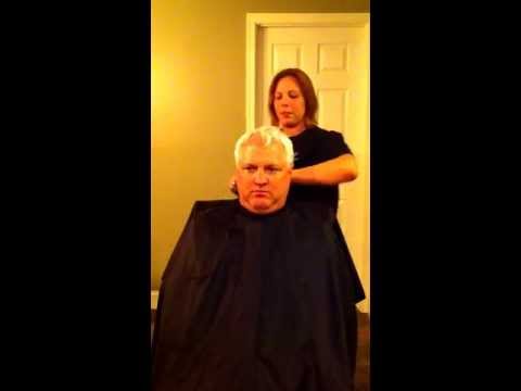 Man's 90 degree haircut Man's 90 degree haircut