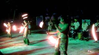 サイパン旅行記 - Fire Dance in HAFADAI BEACH HOTEL in SAIPAN