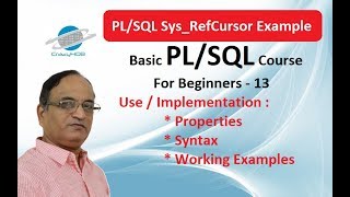 PL/SQL Sys_Ref Cursor in Oracle Database - Ref Cursor and Sys_RefCursor in Oracle Example
