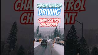 ❄️ Hwy 50 CHAIN CONTROL 🌨️ICY Winter Weather Driving 🏔️ Northern California Road Conditions #shorts