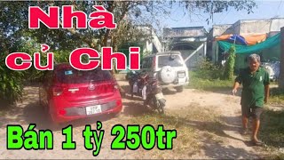 Nhà đất Củ Chi giới thiệu căn nhà tổng 195mv gần khu vực chợ ấp mũi lớn 1 xã tân an hội  1 tỷ 250tr