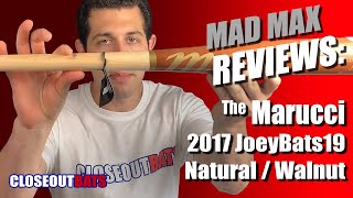 Closeoutbats.com Marucci JB19 Wood Bat Natural/Walnut