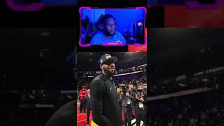 Lakers Fan Reacts To LeBron spraying champagne in locker room winning in-season tournament #shorts
