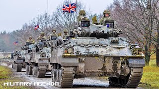 Dozens of British and US military vehicles in Poland enter Ukraine towards Bakhmut