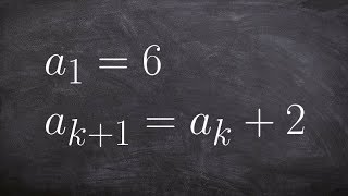 How to determine the first five terms for a recursive sequence