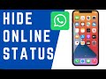 How to hide online status on WhatsApp on iPhone