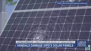 Vandals Damage Virgins Islands Police Department's Solar Panels