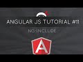 AngularJS Tutorial #11 - ng-include directive