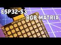 Tiny ESP32 S3 8x8 RGB Matrix dev board by Waveshare first looks.