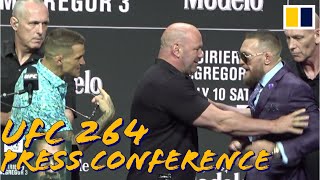 UFC 264 press conference: Conor McGregor, Dustin Poirier separated by security | SCMP MMA