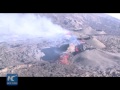 RAW: Volcano erupts on Reunion island
