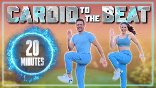 20 Minute Cardio to the Beat Workout [ FUN CARDIO \u0026 NO REPEAT ]