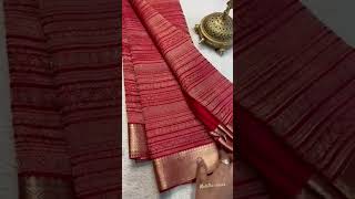 💕Pure Brocade Mysore Silk sarees💕120gsm thickness with rich pallu Price :12800/-Silk mark certified💗