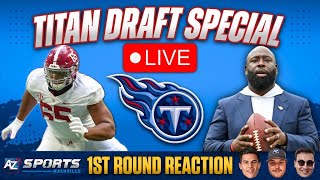 Titans Draft LIVE: Reacting to the Titans selection in the 1st round of the 2024 NFL Draft