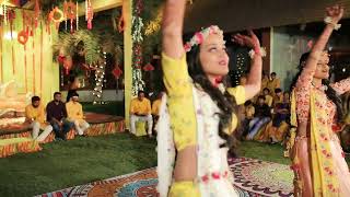 RadhuKishan Wedding --RiRa Dance performances | Haldi night |Surprise for mom-Dad 🥰