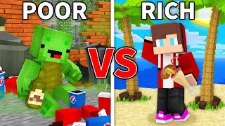 Mikey POOR VACATION vs JJ RICH VACATION in Minecraft (Maizen)