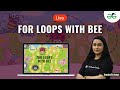 For loops with bee | Lesson 14 | Course F | Code.org| Sadaf Khan | GeeksforGeeks School