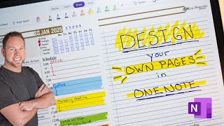 How I learned to Customize your Digital Planner in OneNote
