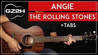 Angie Guitar Tutorial The Rolling Stones Guitar Lesson |Easy Chords + Picking + Solo + TABs|