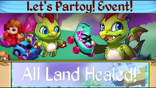 Lets Partoy Event FINISHED - All Land Healed - Quests Completed - Merge Dragons Android PC Gameplay