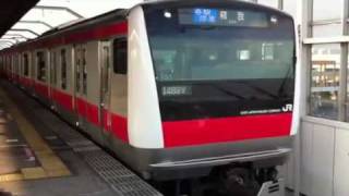 京葉線 E233系5000番台 F51編成＋551編成 舞浜駅発車