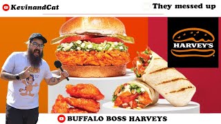 Harvey's Canada I REGRET Reviewing the NEW BUFFALO BOSS menu