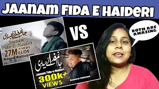 Indian Girl React on Jaanam Fida-e-Haideri | Mola Ali Manqabat | Basharat Shigri vs Amjad Baltistani