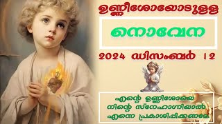 ഉണ്ണീശോയോടുള്ള നൊവേന | Infant Jesus | ഡിസംബർ 12