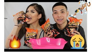 EXTREME HOT CHEETOS CHALLENGE | ლიზეტ რამირეზი